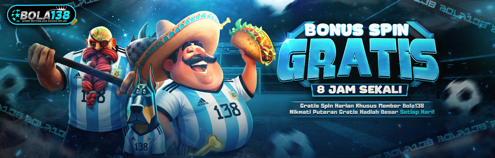 BONUS SPIN BOLA138